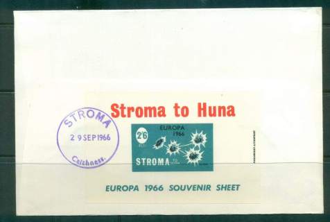 Stroma 1966 (29 Sept) Europa 2/6d MS Imperf FDC