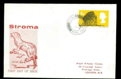 Stroma 1966 (29 Sept) Europa 2/6d MS Imperf FDC