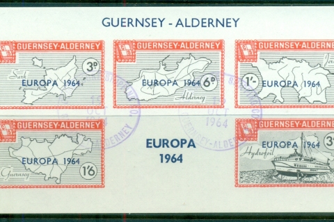 Guernsey-Alderney-1964-Europa