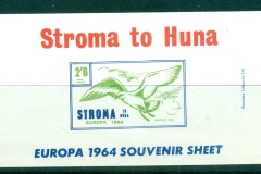 Stroma-1964 (16 Sept) Europa 2/6d MS Stroma to Huna Imperf