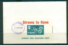 Stroma-1966 (29 Sept) Europa 2/6d MS Imperf FDC