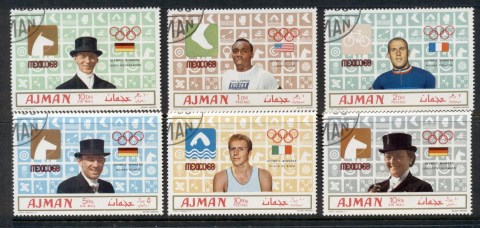 Ajman 1969 Summer Olympics Mexico, Gold Medallists