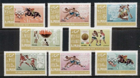 Ajman 1967 Mi#187-196 Summer Olympics Mexico