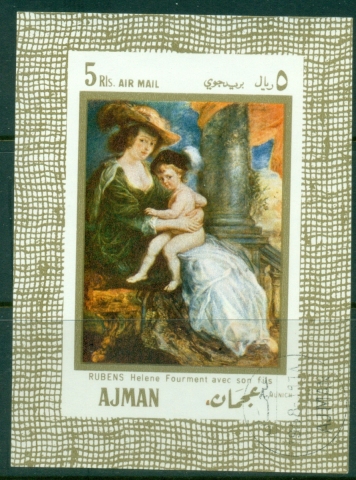 Ajman 1968 Mi#MS26 Famous Paintings, Rubens MS