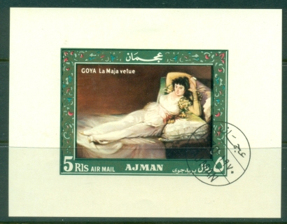 Ajman 1969 Mi#MS119 Paintings of Women MS