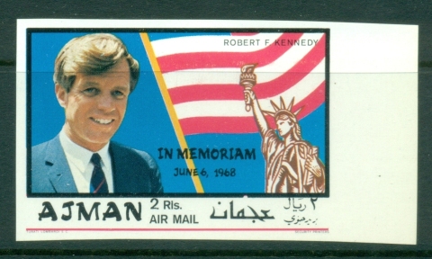 Ajman 1969 Mi#461B Robert F. Kennedy 1st Death Anniversary IMPERF