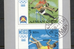 Ajman 1968 Summer Olympics Mexico MS embossed
