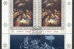 Ajman 1968 Xmas Nativity MS