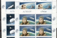 Ajman 1968 Mi#333-338 Apollo 7 Space Mission 6xsheetlets