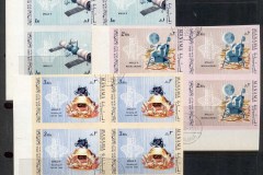Ajman 1969 Mi#466-468 First Manned Landing on the Moon (II) IMPERF blk4