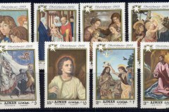 Ajman 1969 Mi#488-495 Xmas Paintings