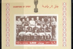 Ajman 1968 Mi#MS57B Champions of Sport Football Top Players MS