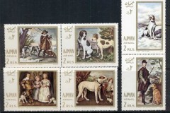 Ajman 1968 Mi#MS36-37A Space Research 2xMS Embossed Perfs