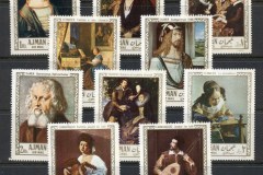Ajman 1968 Mi#225-234 Famous Paintings