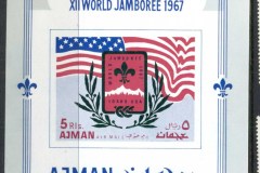 Ajman 1967 Mi#MS15Bx 12th World Scout Jamboree Idaho MS