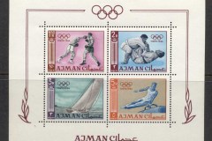 Ajman 1965 Mi#MS2A Summer Olympics Tokyo MS
