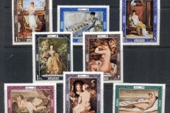 Ajman 1969 Mi#430-438 Nude paintings