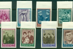 Ajman 1964 Mi#19-30B President John F Kennedy JFK in Memoriam IMPERF