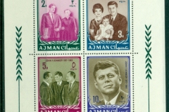 Ajman 1964 Mi#MS1A President John F Kennedy JFK in Memoriam MS