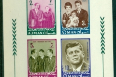 Ajman 1964 Mi#MS1B President John F Kennedy JFK in Memoriam MS IMPERF