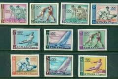 Ajman 1965 Mi#31-34B Summer Olympics Tokyo IMPERF