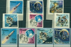 Ajman 1966 Mi#93-102B Space Research IMPERF