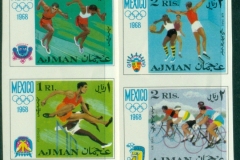 Ajman 1968 Mi#247-254B Summer Olympics Mexico City IMPERF