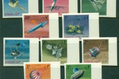 Ajman 1968 Mi#257-266B Space Research IMPERF