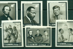 Ajman 1968 Mi#289-294B International Year of Human Rights, 20th Anniv. Dec. H.R. IMPERF