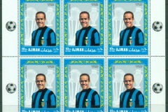 Ajman 1968 Mi#308 Football Inter Milan Players Luisito Suarez 10R sheetlet