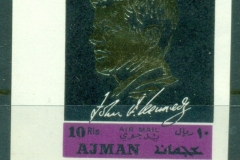 Ajman 1968 Mi#325A JFK Kennedy 5th Death Anniversary IMPERF