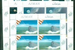 Ajman 1968 Mi#333-338 Apollo 7 Men in Space Missions 6xsheetlets