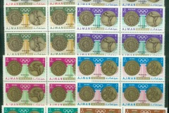 Ajman 1968 Mi#341-348 Summer Olympics Mexico City blocks 4