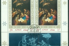 Ajman 1968 Mi#MSB76A Xmas, The Nativity MS
