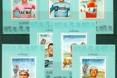 Ajman 1969 Mi#354-360 Famous Athletes, Cycling 7x DLMS