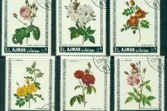 Ajman 1969 Mi#405-410 Flowers, Roses