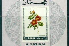 Ajman 1969 Mi#MS110B Flowers, Roses MS IMPERF