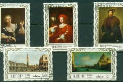 Ajman 1969 Mi#419-423 Paintings, Italian Masterpieces