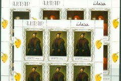 Ajman 1969 Mi#419-423 Paintings, Italian Masterpieces 5xsheetlets