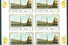 Ajman 1969 Mi#419B Paintings, Italian Masterpieces, Venice by Canaletto 5Dh sheet IMPERF