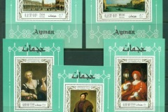 Ajman 1969 Mi#419-423 Paintings, Italian Masterpieces 5xDLMS