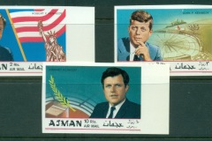 Ajman 1969 Mi#445-447B The Kennedy Brothers IMPERF