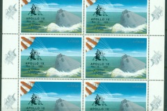 Ajman 1969 Mi#458A Apollo 10. Opt Apollo 10, Cernan, Stafford, Young sheetlet