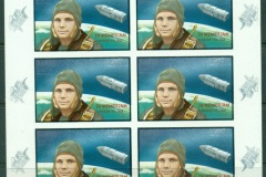 Ajman 1969 Mi#459B Yuri Gagarin 1st death Anniversary Opt. In Memoriam sheetlet