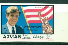 Ajman 1969 Mi#461B Robert F. Kennedy 1st Death Anniversary IMPERF