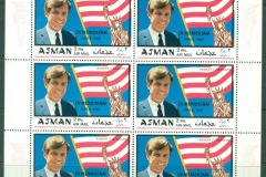 Ajman 1969 Mi#461A Robert F. Kennedy 1st Death Anniversary