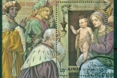 Ajman 1969 Mi#MS171A Xmas Paintings MS