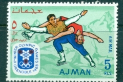 Ajman 1967 Mi#207Grenoble Olympics