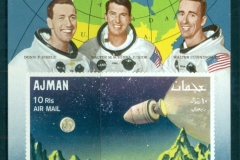 Ajman 1968 Mi#MS67B Apollo Seven Space IMPERF MS