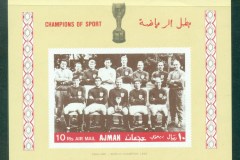 Ajman 1968 Champions of Sport, English Soccer Team IMPERF MS